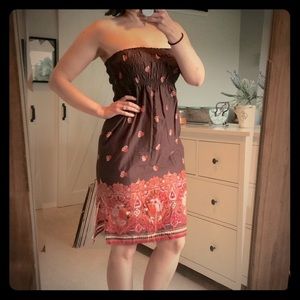 Roxy strapless midi dress